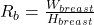 R_b = \frac{W_{breast}}{H_{breast}}
